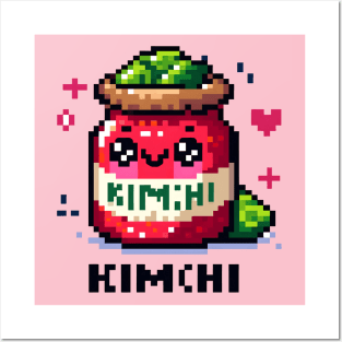 Kawaii Pixel Art kimchi Posters and Art